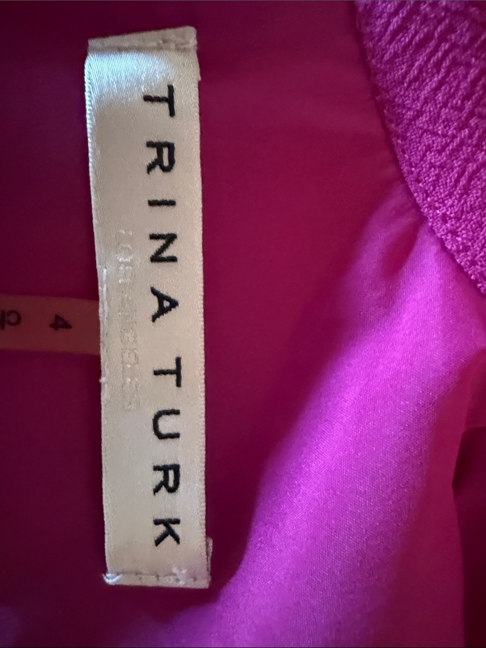 Trina Turk Sleeveless Twist-Front Fuchsia Dress